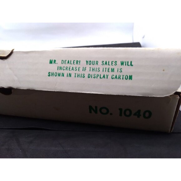 Vtg. MCM Danish style Milbern Celery Olive Dish Chromium Wood Base 14"x5" W/ Box - Picture 3 of 12